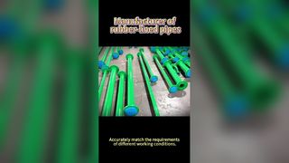 Ανθεκτικοί σωλήνες με επένδυση από καουτσούκ για τη βιομηχανία