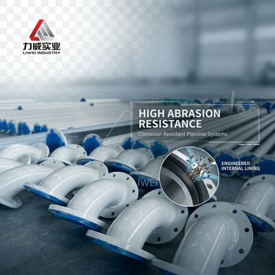 Τροχαία σωλήνα με επικάλυψη από φυσικό καουτσούκ Ιδανική επιλογή για συστήματα σωλήνων ανθεκτικών στη διάβρωση σε διάφορες βιομηχανίες